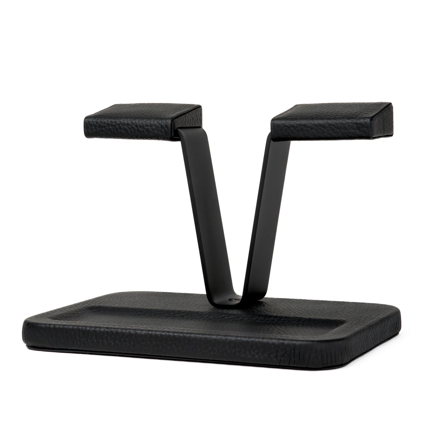 Gullwing Watch Stand Valet - Black/Black