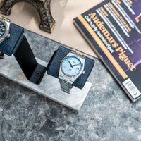 Gullwing Watch Stand - Grey/Blue